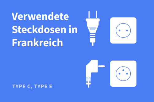 Verwendete Steckdosen in Frankreich