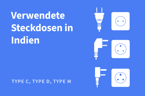 Verwendete Steckdosen in Indien