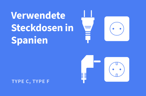 Verwendete Steckdosen in Spanien