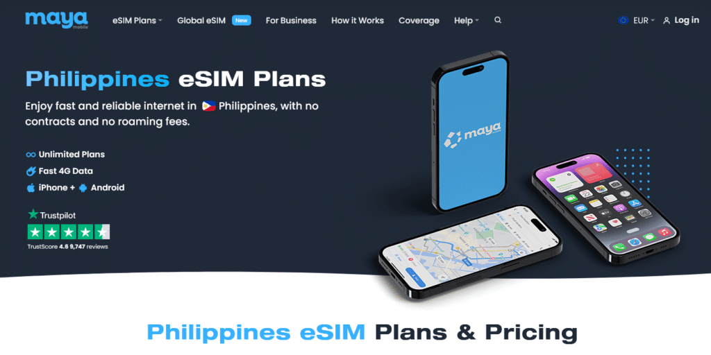 eSIM-Anbieter Philippinen: Maya Mobile