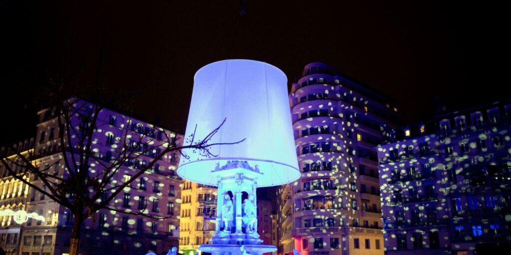 Faszinierende Lichter beim Lyon Festival