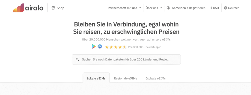 Airalo eSIM für Norwegen – günstige Datentarife per App verwalten