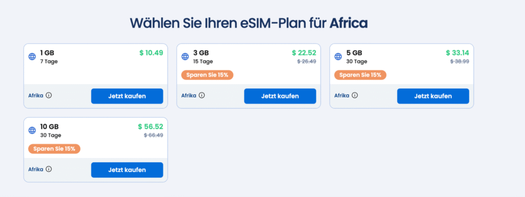 eSIM Namibia GigSky – flexible Tarife für Vielreisende