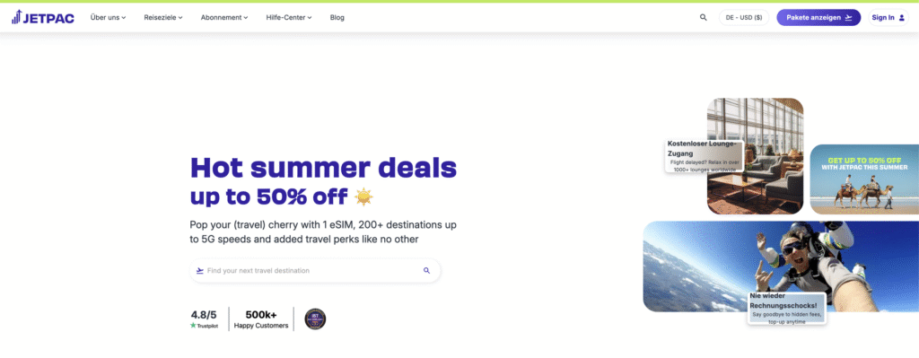 Jetpac eSIM Portugal – flexible Datentarife