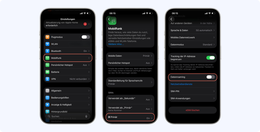 Roaming bei der Telekom auf dem iPhone aktivieren – Schritt für Schritt