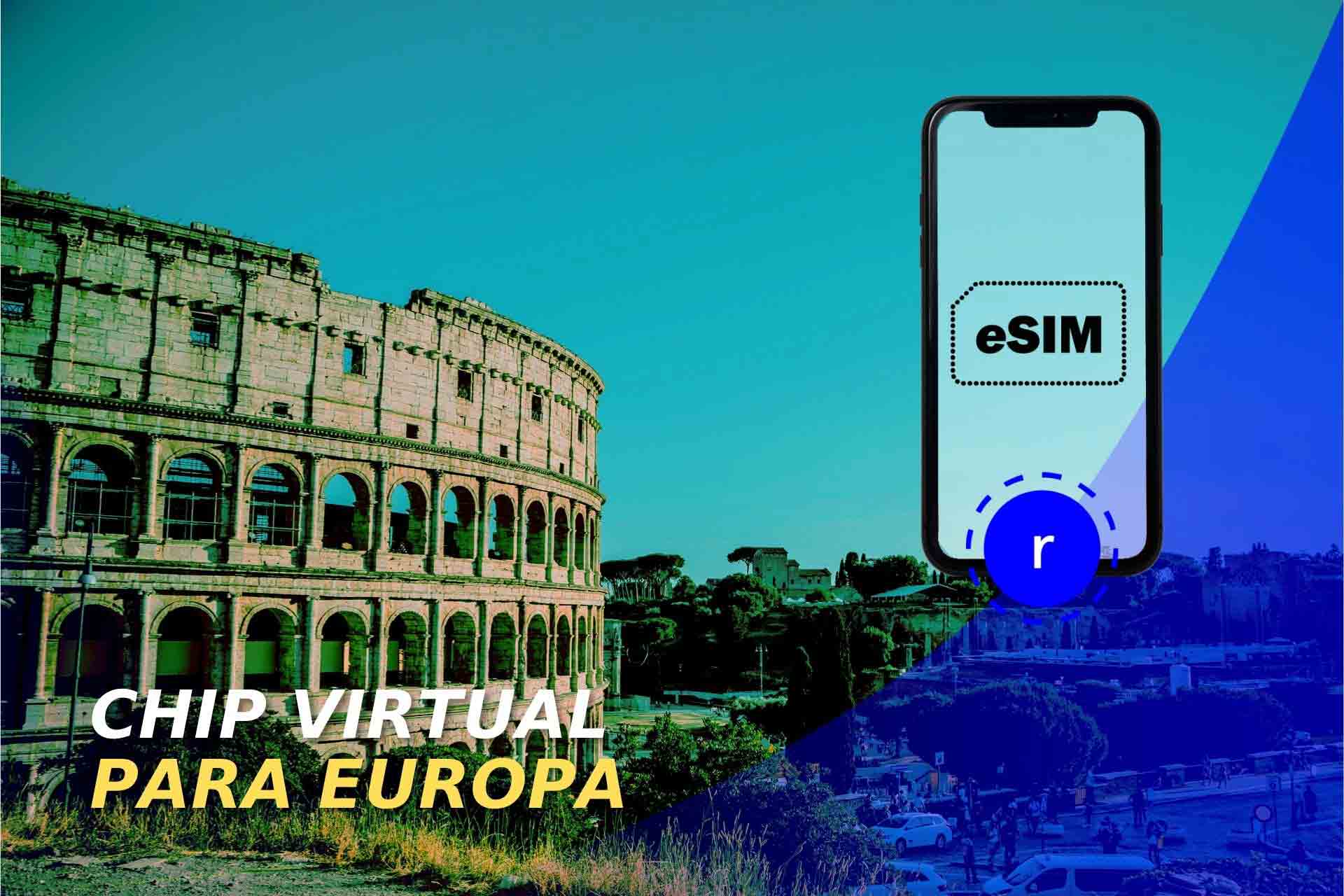 chip virtual para europa con internet