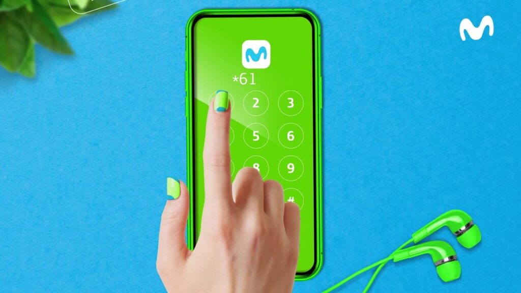 Imagen de Movistar marcando el número *61