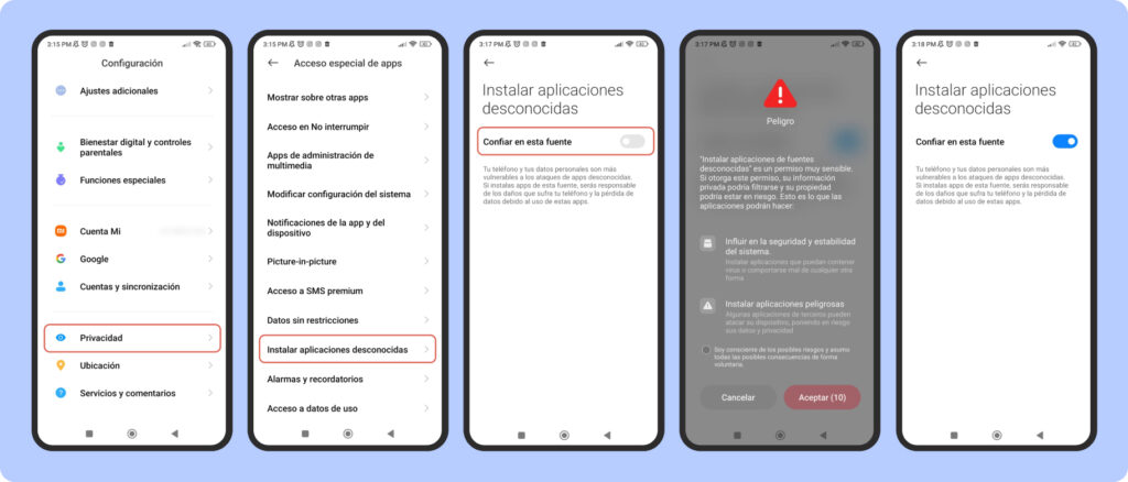Pasos para actualizar apps en Android con APKs sin perder datos