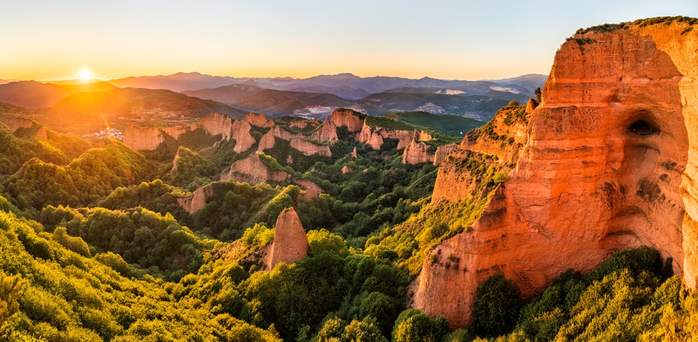 Las médulas (León) en atardecer