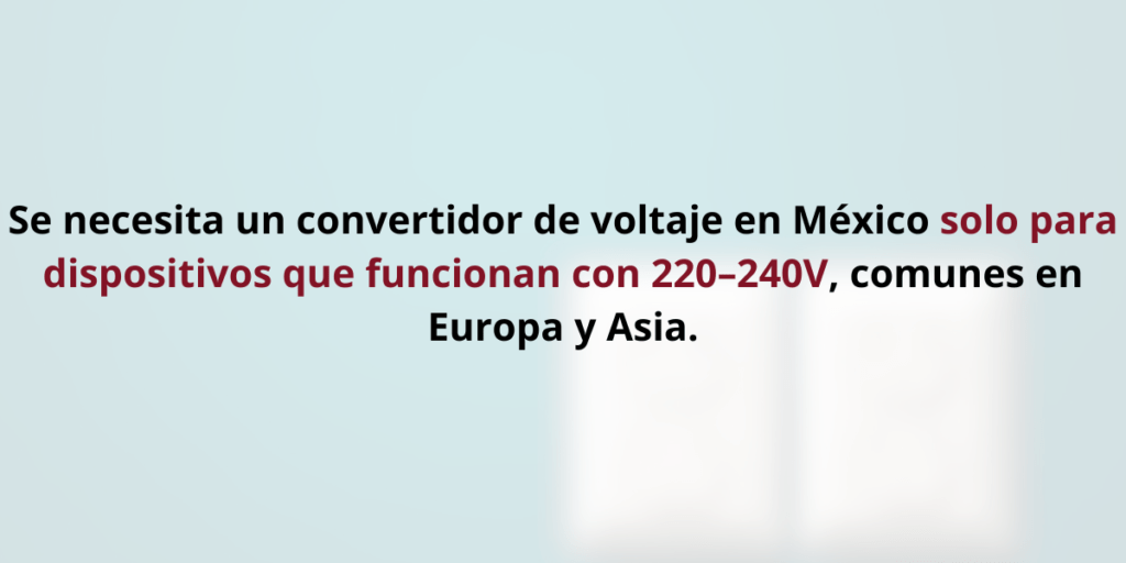  Convertidor de voltaje para México – cuándo lo necesitas