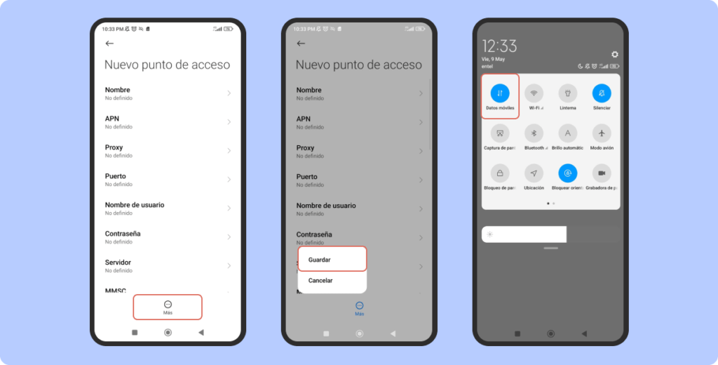 APN CONFIGURACIÓN ANDROID PASO 2