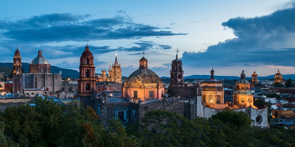 San Miguel de Allende, vista panorámica a uno de los lugares turísticos de México