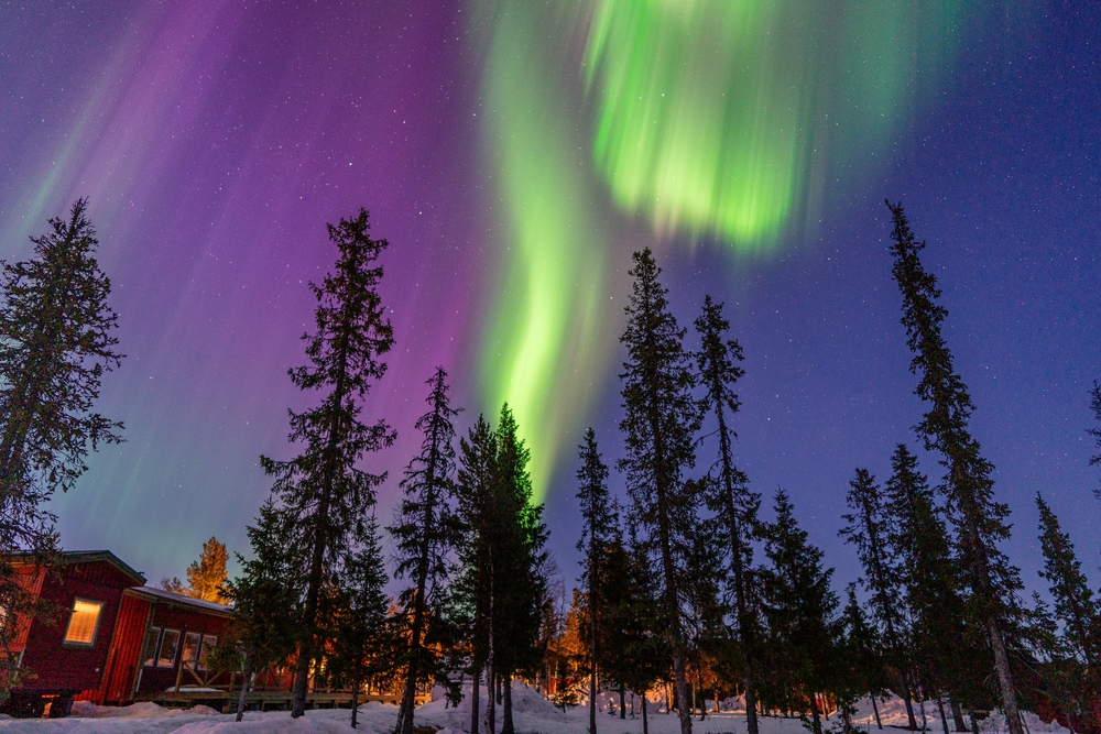 donde ver auroras boreales: suecia