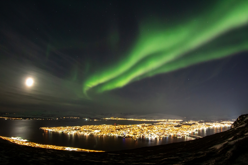 donde ver auroras boreales: tromso