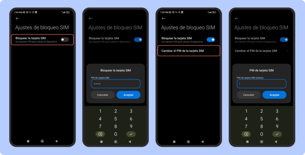 CAMBIAR EL PIN DE LA SIM XIAOMI 2