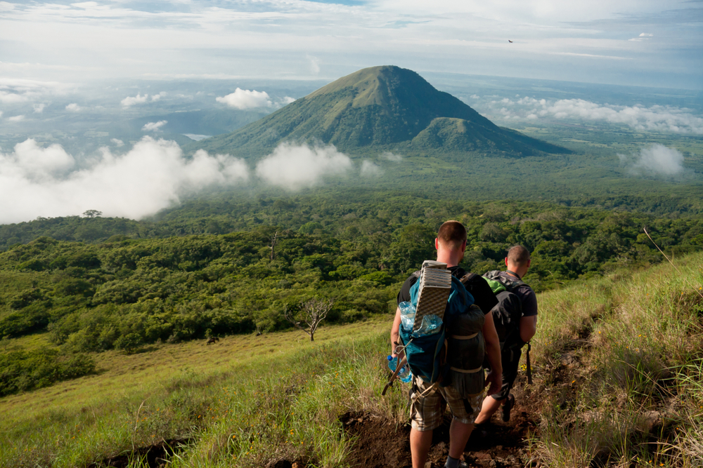 Trip to volcan El Hoyo and view to volcan Asososca, Nicaragua