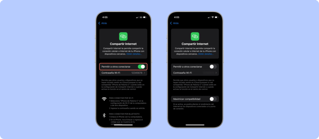 Cómo activar tethering paso a paso en iphone (pantallazos)