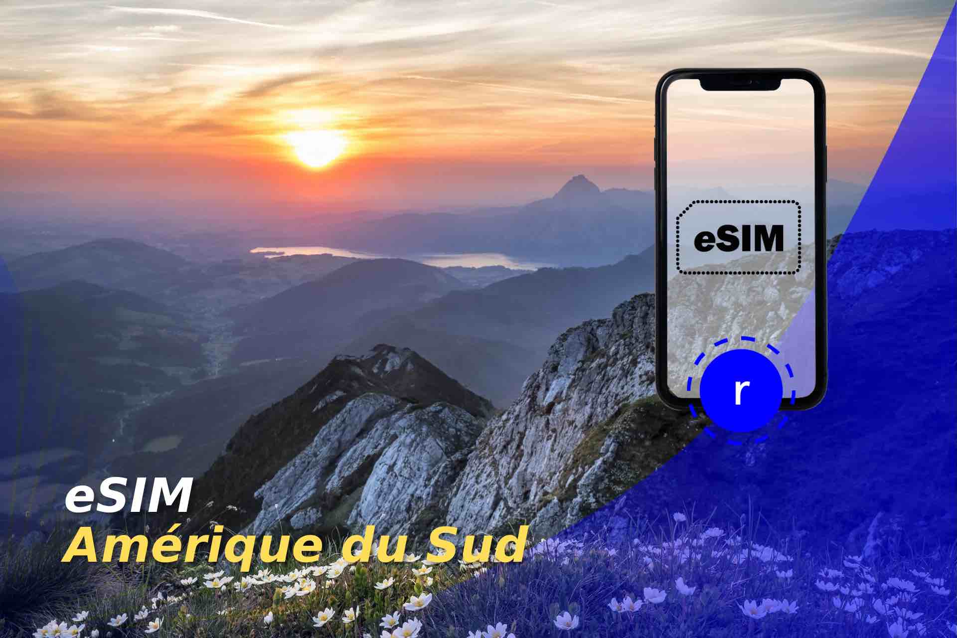esim Amérique du Sud holafly prepayee Itinérance des données Latine