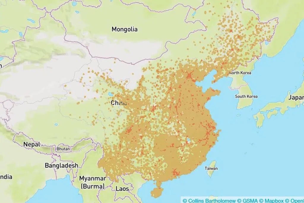 Couverture du réseau 3G, 4G