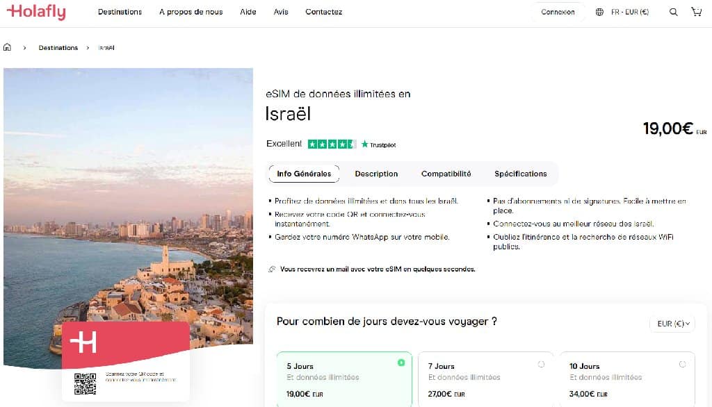internet israel forfait mobile itinerance prepayee