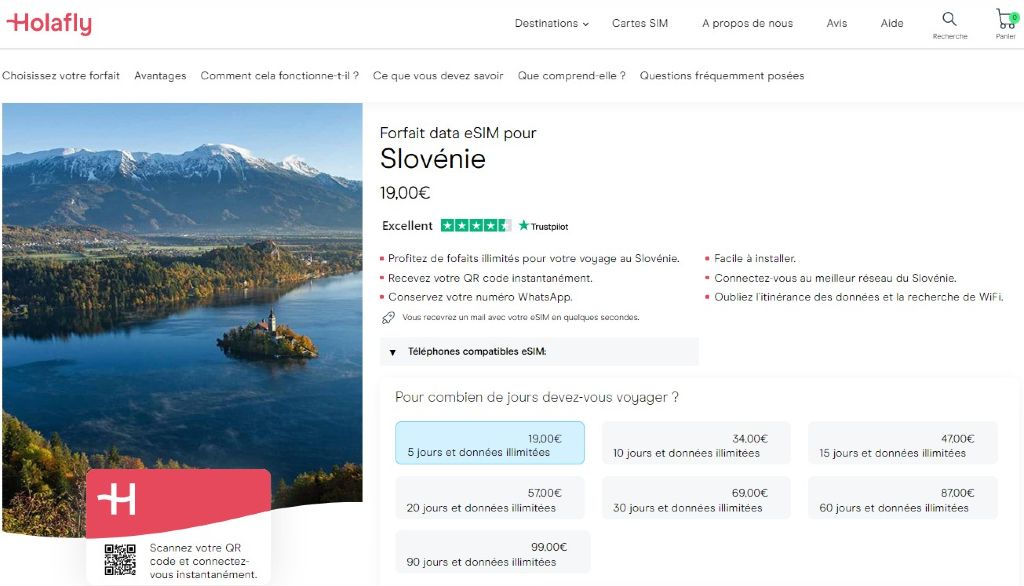 internet slovenie forfait mobile itinerance prepayee