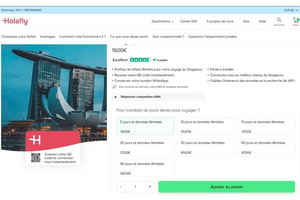 internet singapour forfait mobile itinerance prepayee