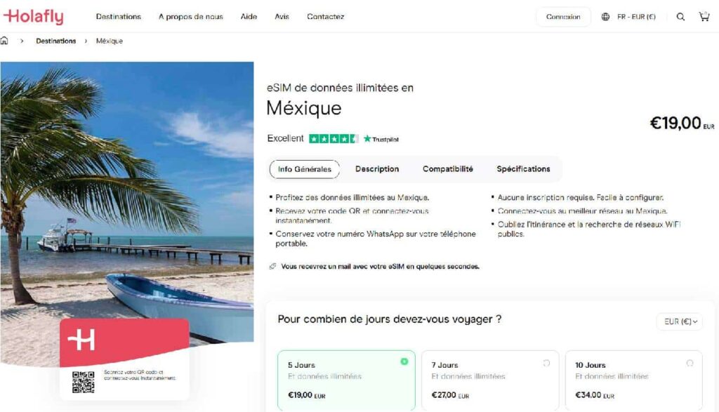 internet mexique forfait mobile itinerance prepayee