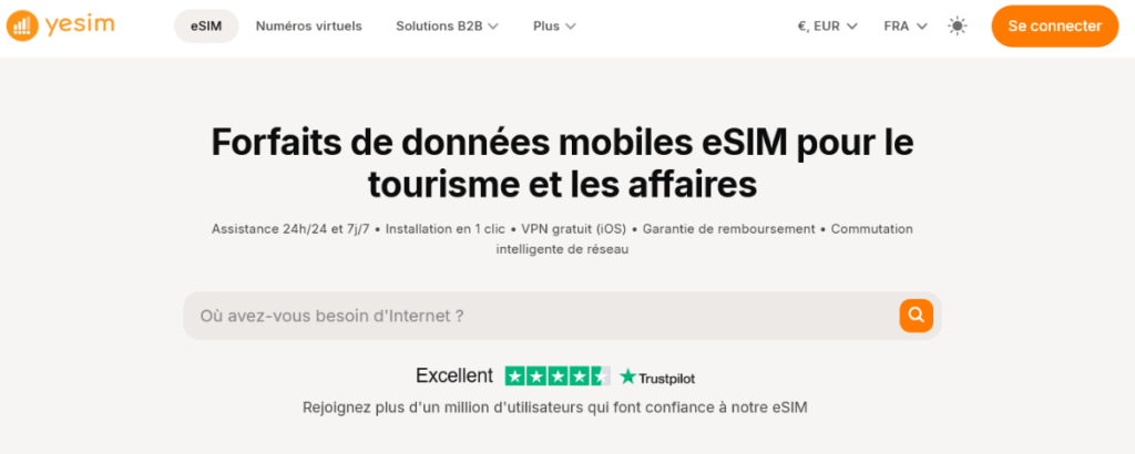 Fournisseurs d’eSIM à Grèce: Yesim