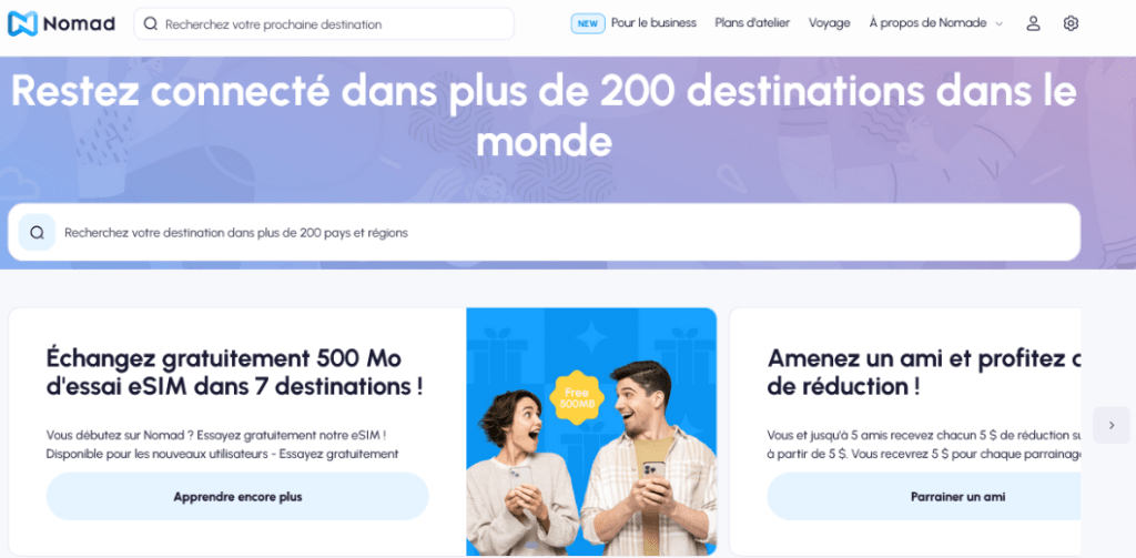 Fournisseurs d’eSIM à New York -Nomad