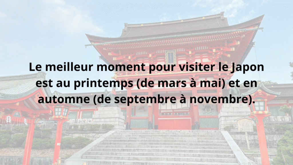 quand partir au Japon – meilleur moment pour visiter, printemps et automne