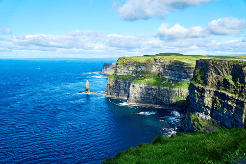 quand partir en Irlande – falaises de Moher au coucher du soleil