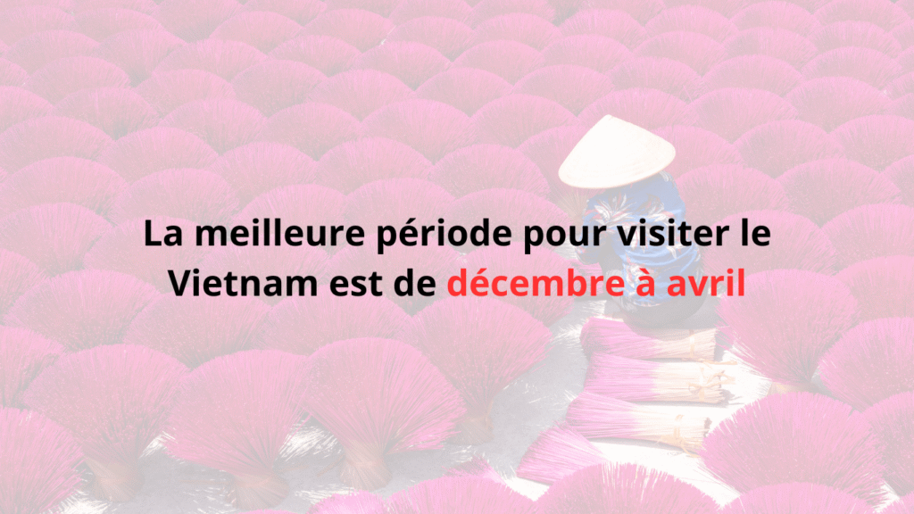 Quand partir au Vietnam – climat sec et agréable de décembre à avril