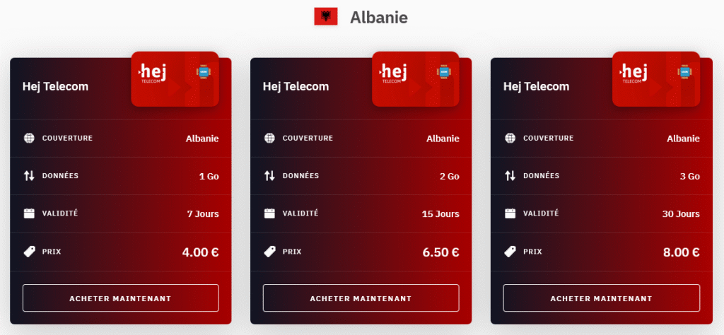 Airalo eSIM Albanie – solution économique et flexible avec appli intuitive