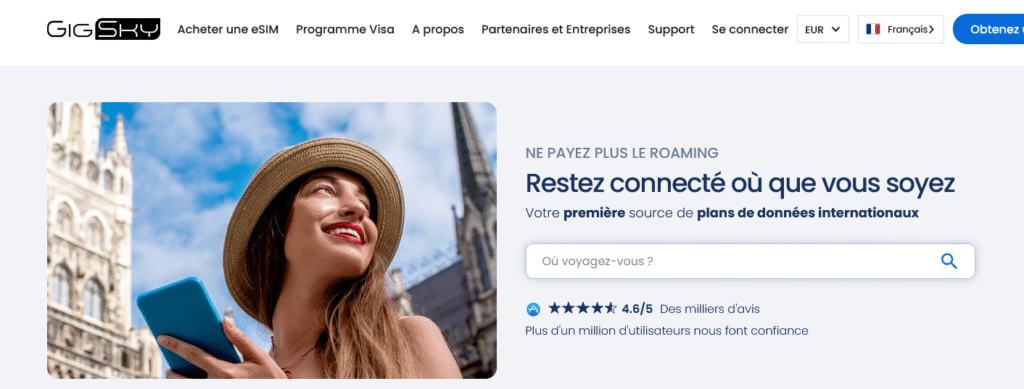 GigSky fournisseur eSIM Mexique