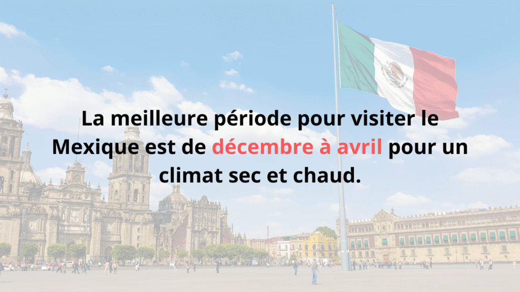 quand partir au mexique meilleure periode decembre avril