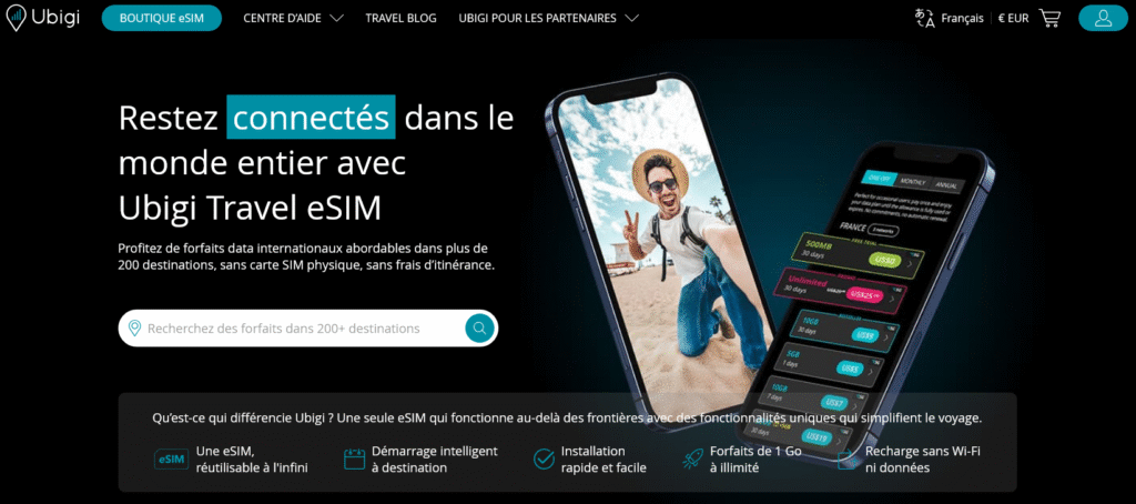 Ubigi fournisseur eSIM Mexique
