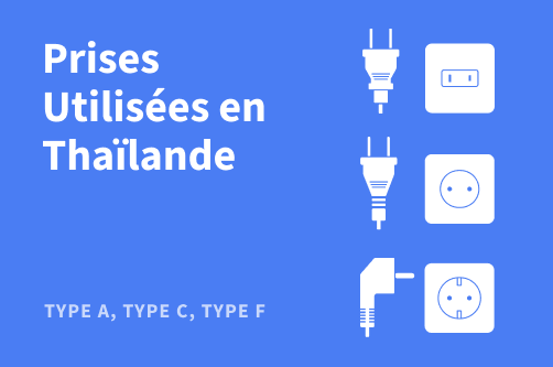 Types de prises en Thaïlande – guide des prises A, B, C, F et O utilisées dans tout le pays