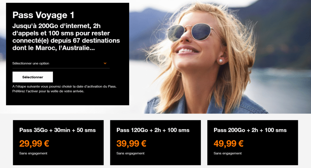 Tarifs Sosh/Orange pour la Tunisie