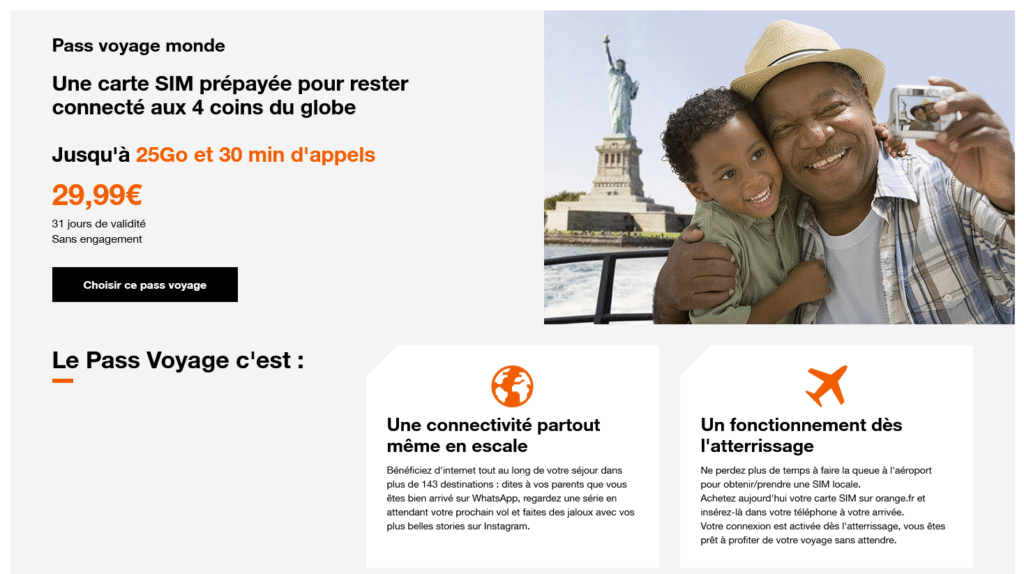Tarifs Orange pour le roaming en Chine