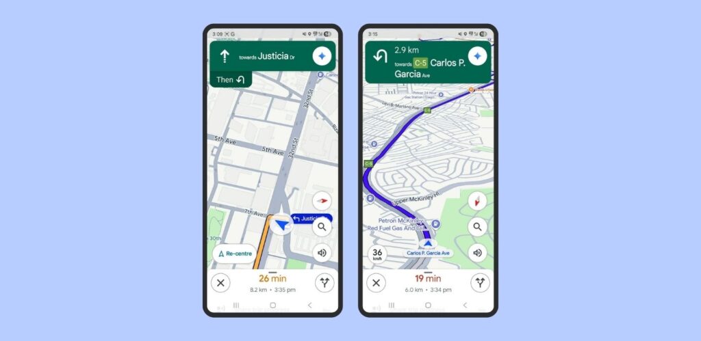 Google Maps avec mise à jour en temps réel via l’eSIM Saily
