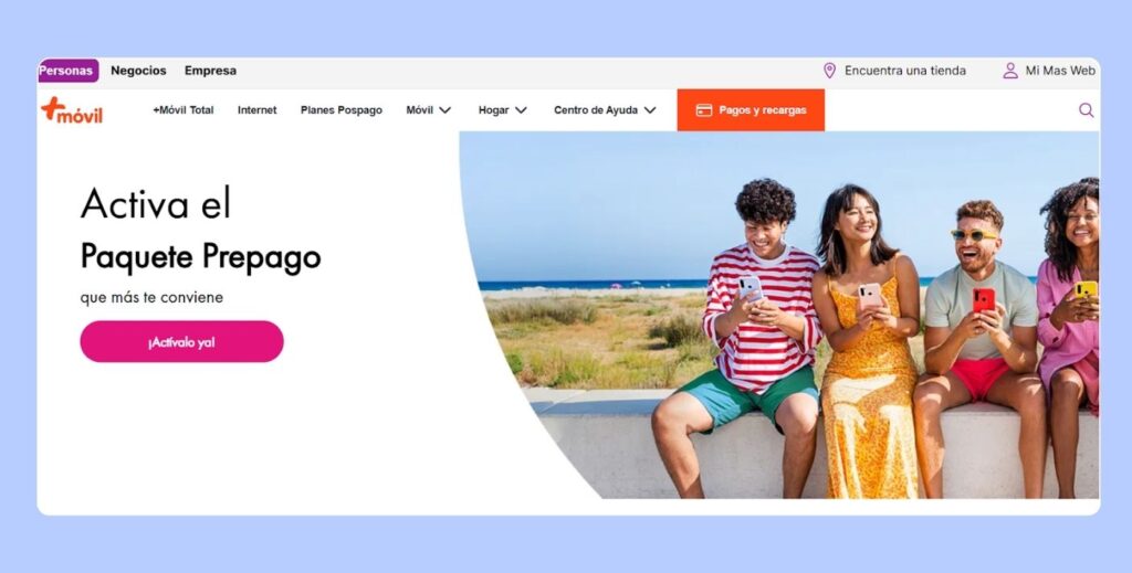 Offre +Móvil pour une carte SIM prépayée au Panama
