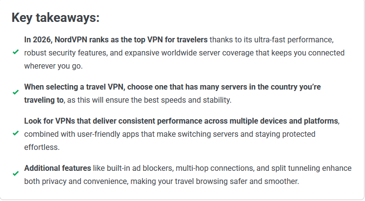 Cybernews recommande NordVPN aux voyageurs
