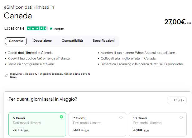 internet canada, sim canada, esim canada, roaming canada, holafly canada