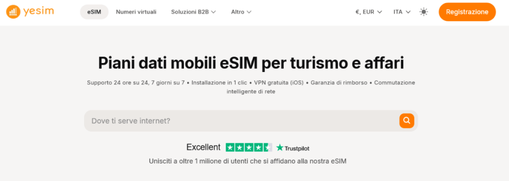 Fornitore eSIM per la Grecia – Yesim