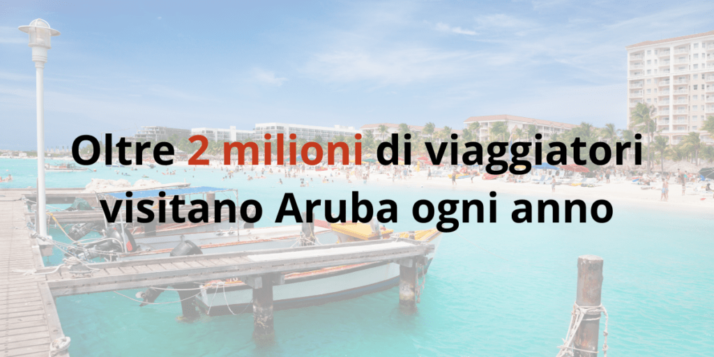 Oltre 2 milioni di viaggiatori visitano Aruba ogni anno
