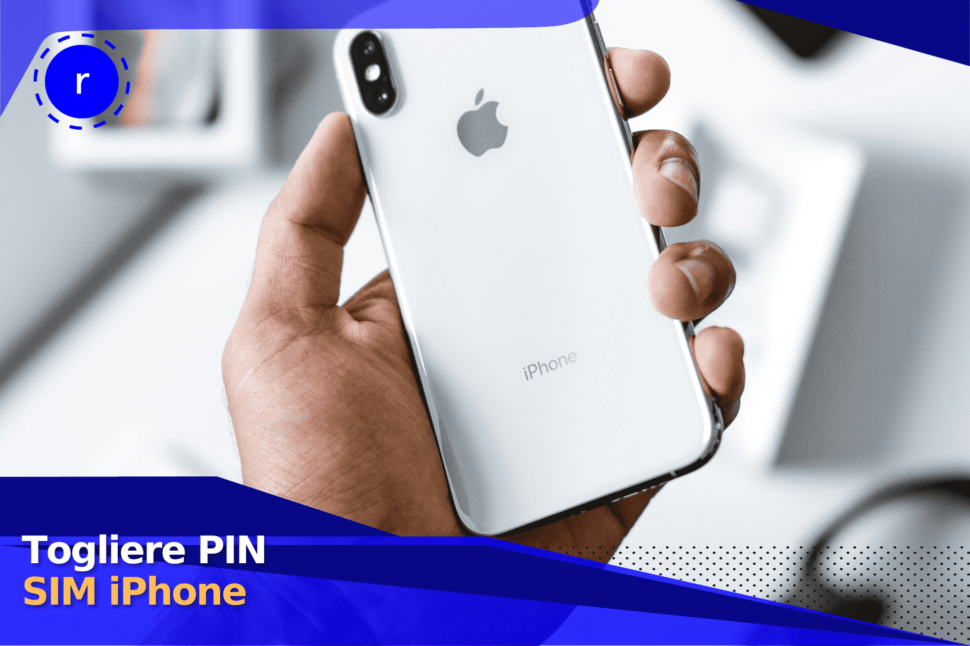 togliere pin sim iphone