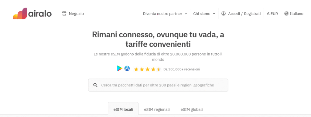 eSIM Airalo per il Giappone – pacchetti convenienti e copertura internazionale
