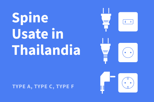 Tipi di spine e prese elettriche in Thailandia
