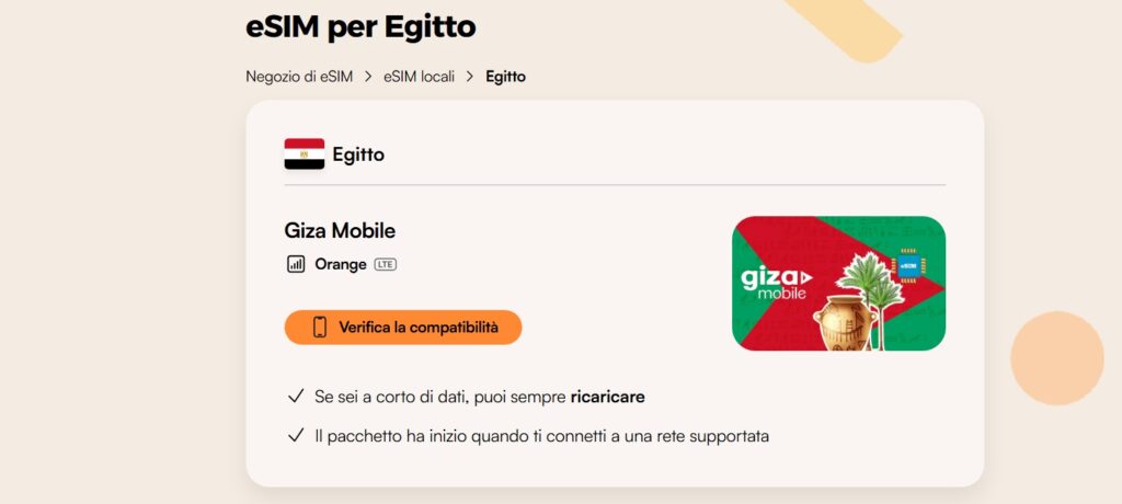 Airalo eSIM Egitto – soluzione economica e facile da gestire con app dedicata