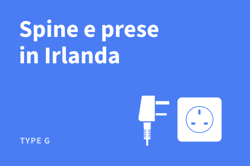 Spine e prese usate in Irlanda